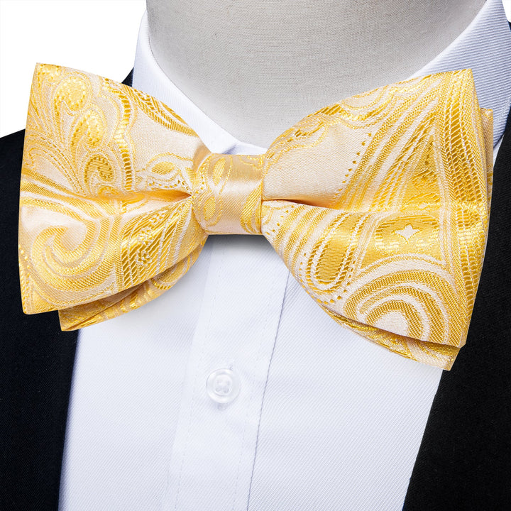 yellow bow tie outfit