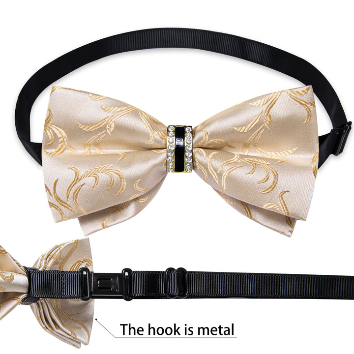 dress bow tie champagne