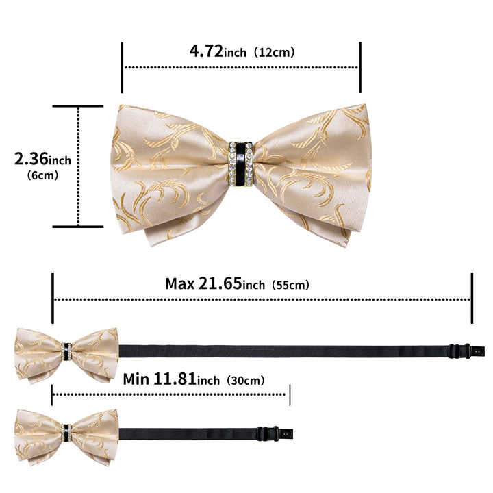 tux bow tie champagne