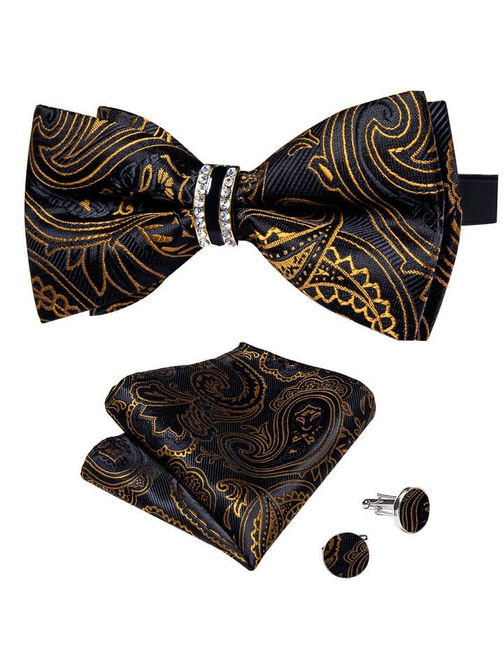 black and yellow bowtie