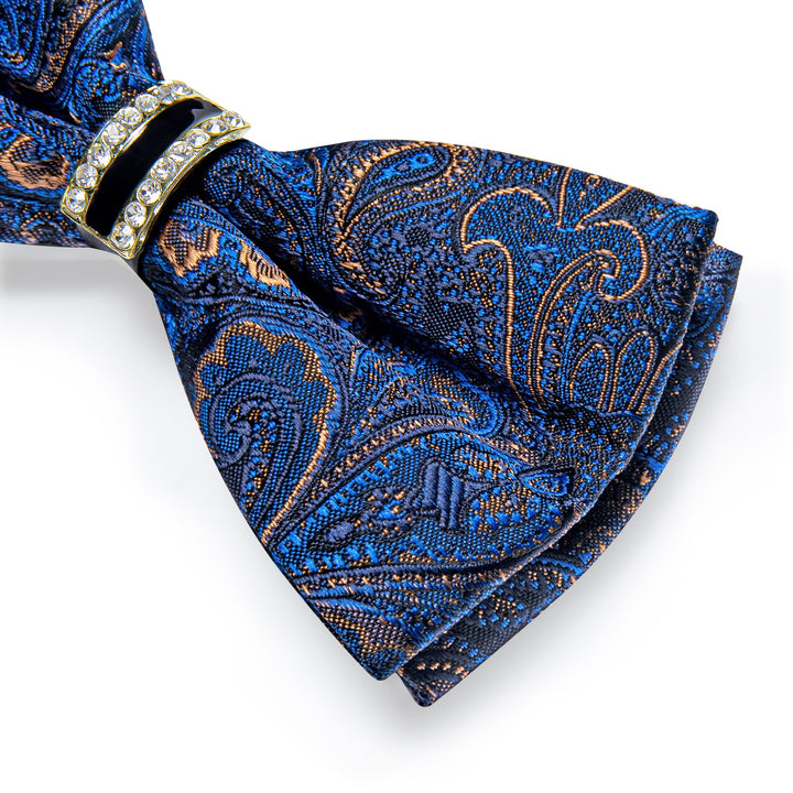 mens blue tuxedo dress bow tie