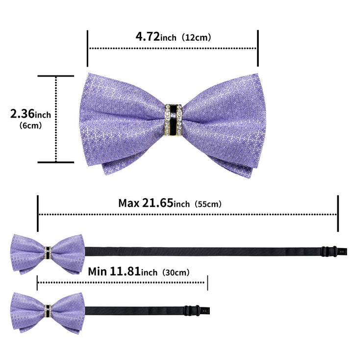 purple wedding bow tie