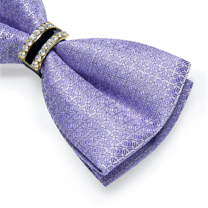 dusty purple bow tie