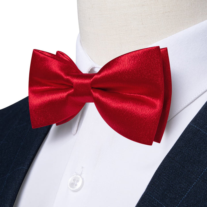 dark red bow tie