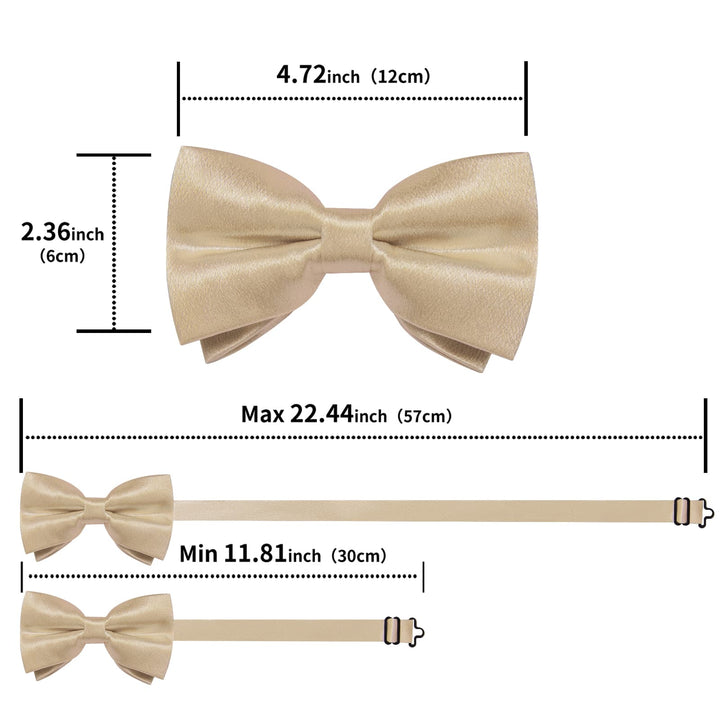 champagne bow ties