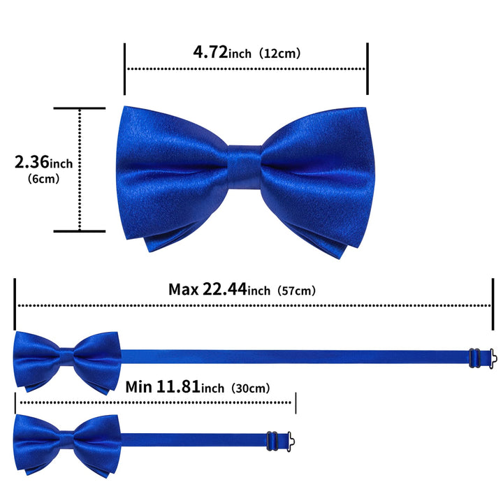 cobalt blue bow tie