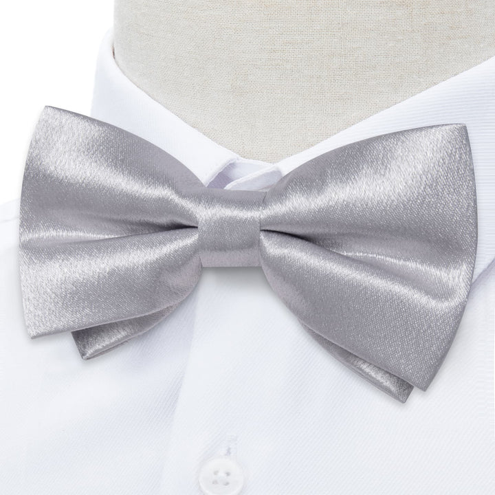 dark grey bow tie