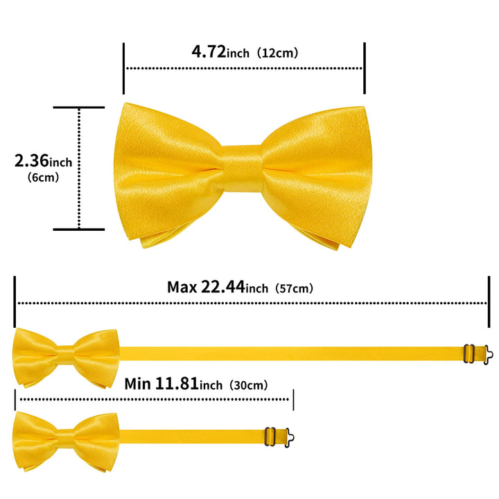 yellow bow tie for men