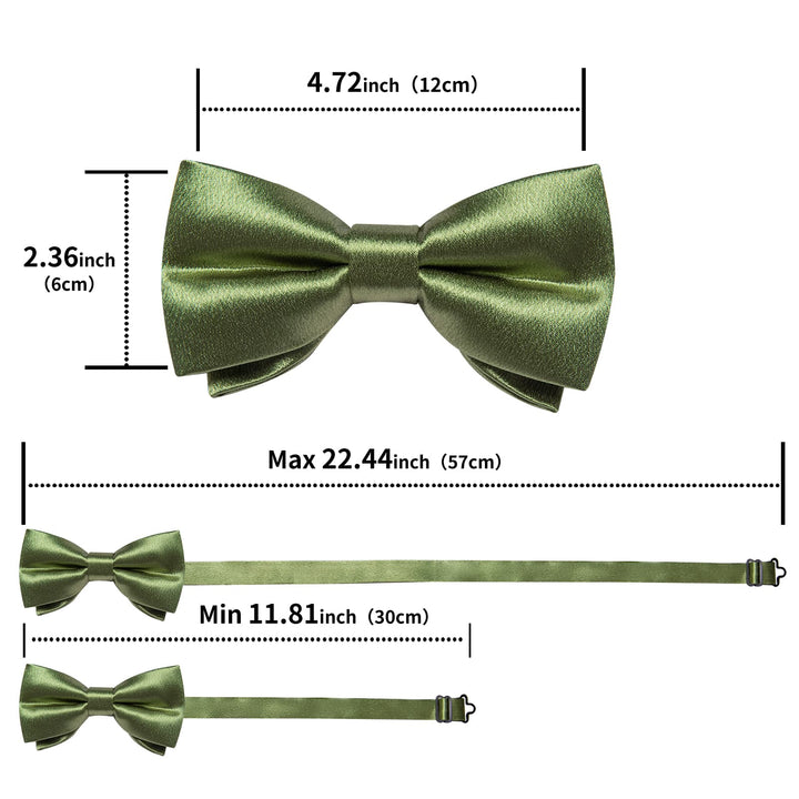 sage green bow ties