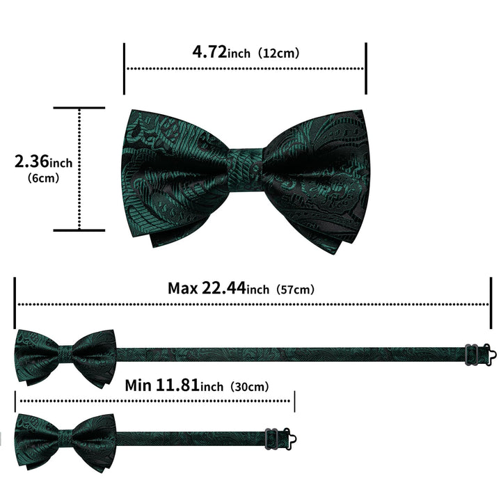 	  men's green bow tie