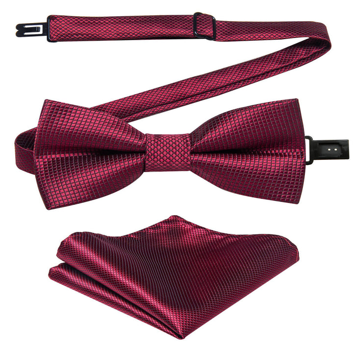 dark burgundy bow tie