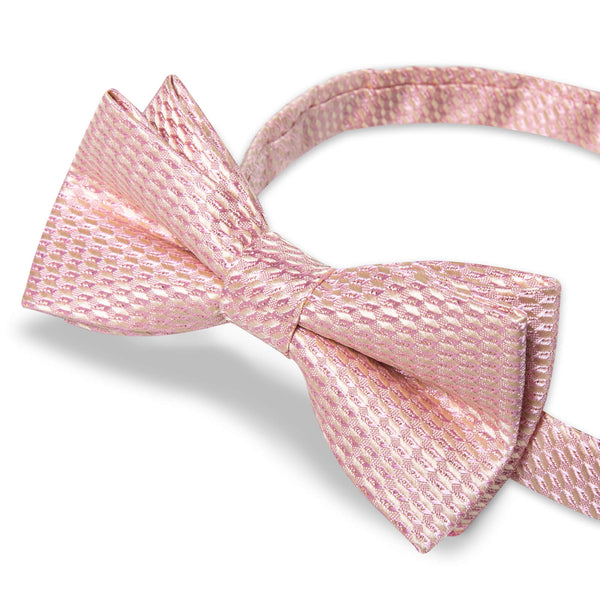 Lemonade Pink Geometric Bow Tie 