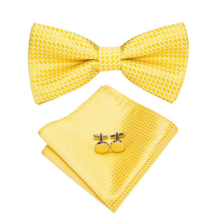 bright yellow bow tie