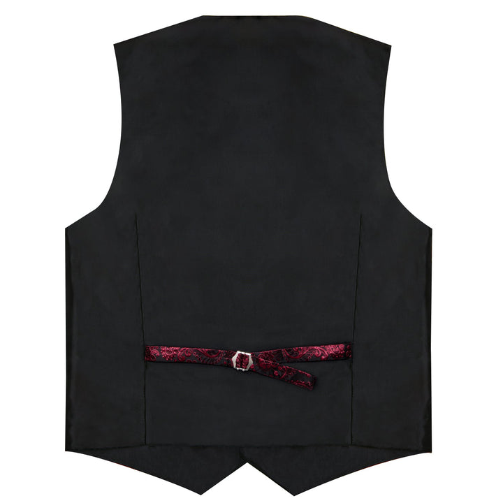 deep red suit vest