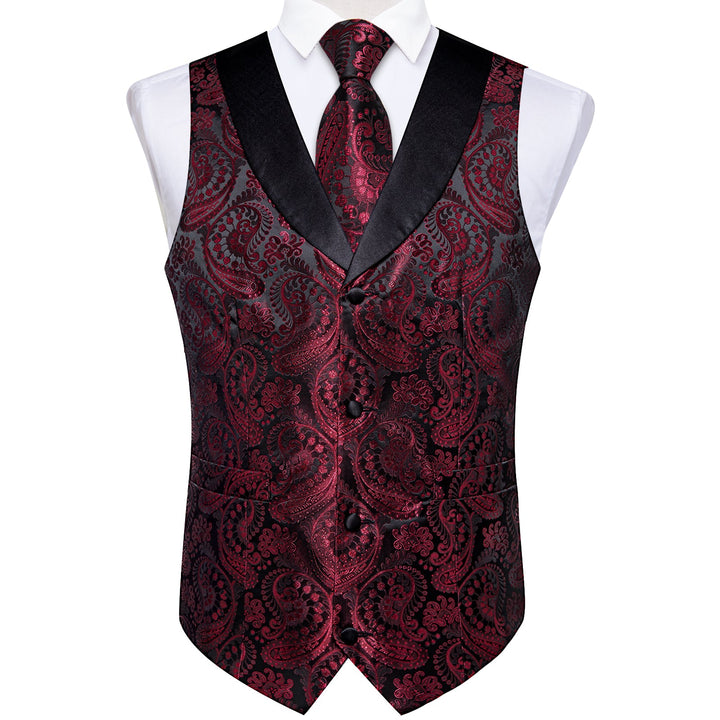 men's red vest