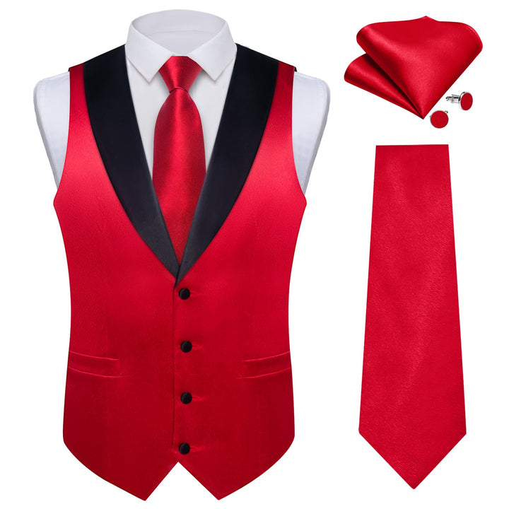 red suit vest