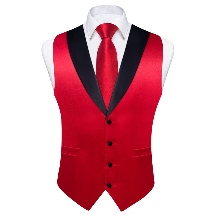 red mens vest