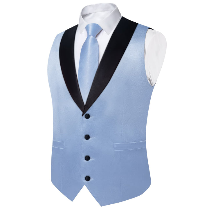 light blue suit vest