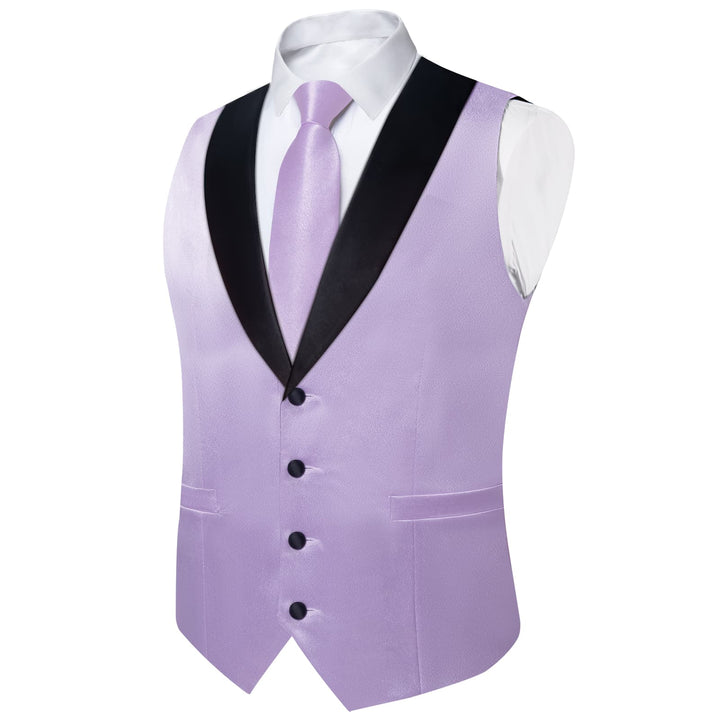 purple vest and tie