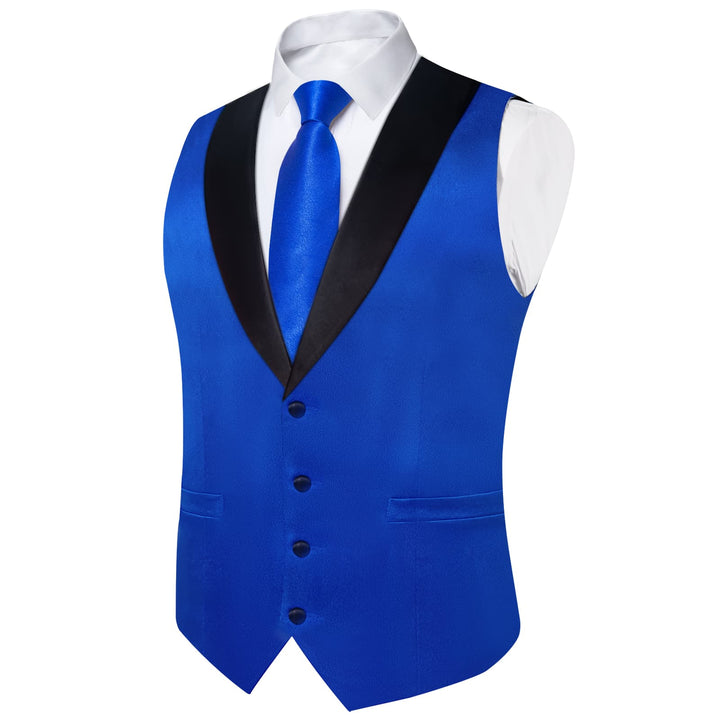 navy blue vest suit