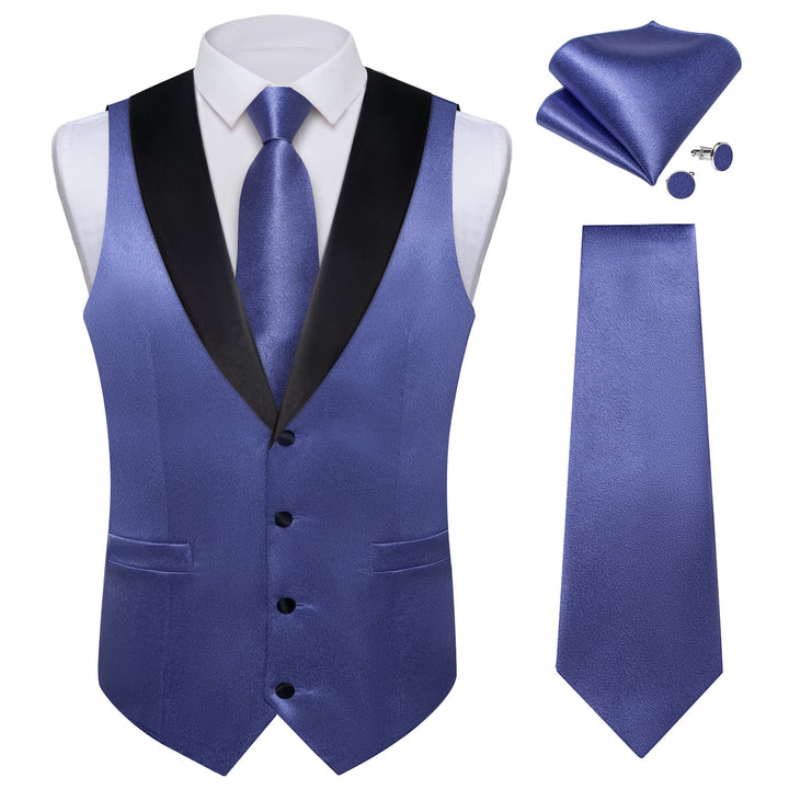 blue vest suit