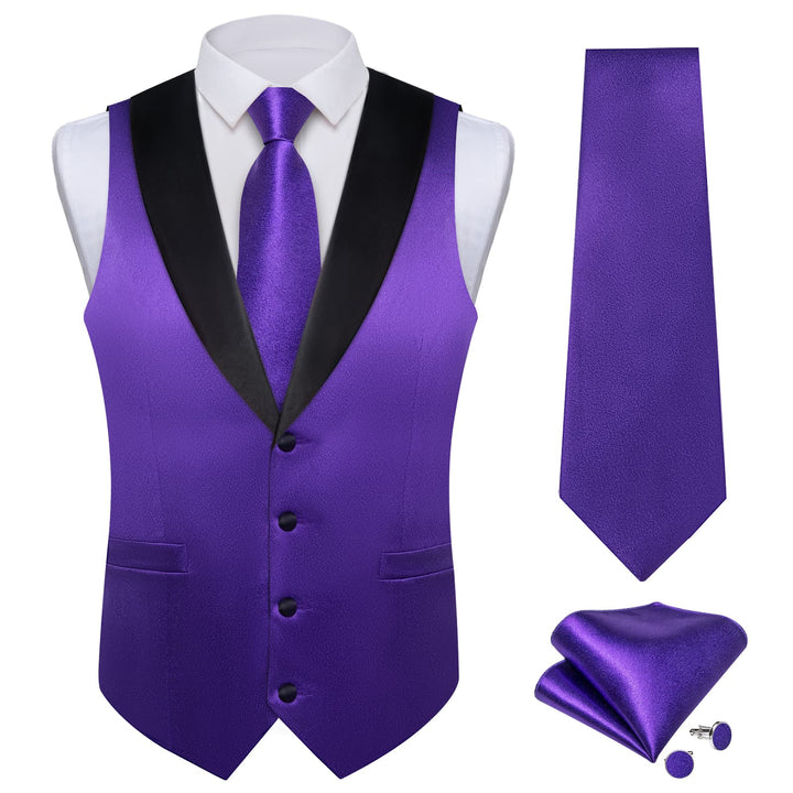 purple vest suit