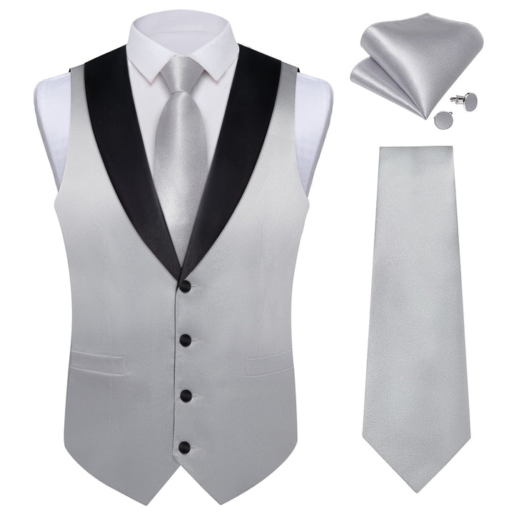 grey vest suit