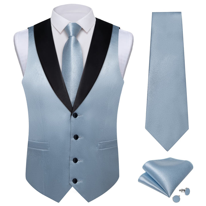 sky blue vest