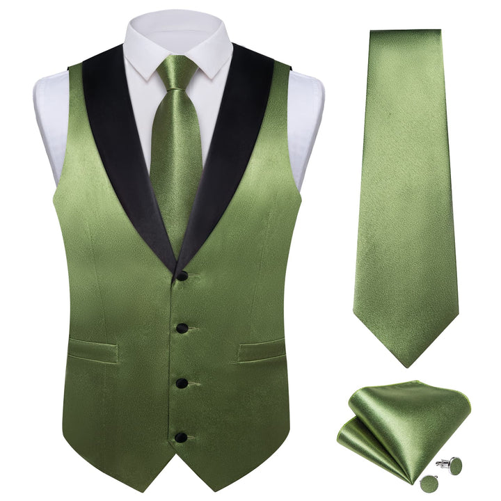 men's green vest