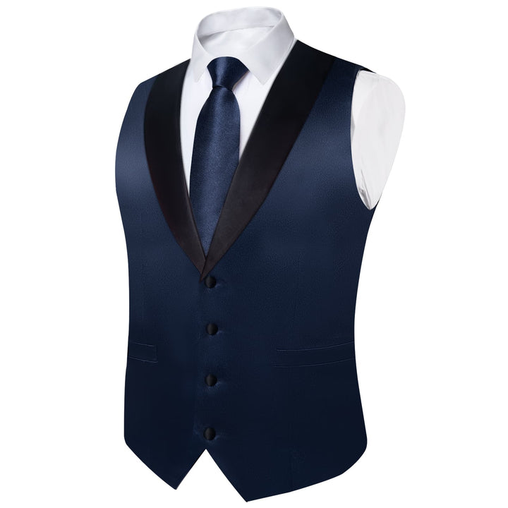 blue tuxedo vest