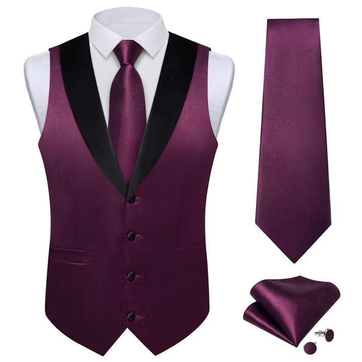 purple tuxedo vest