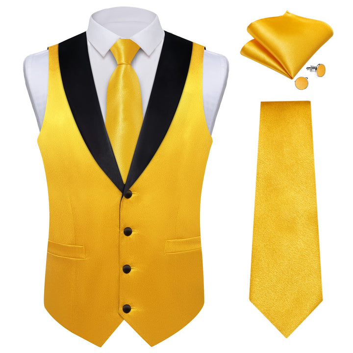 yellow suit vest