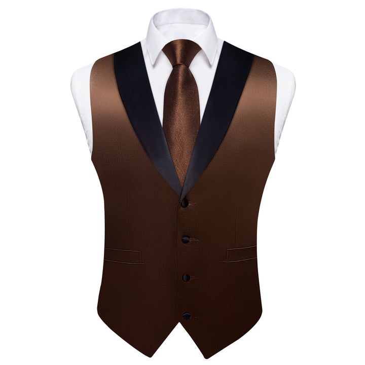 mens brown suit vest