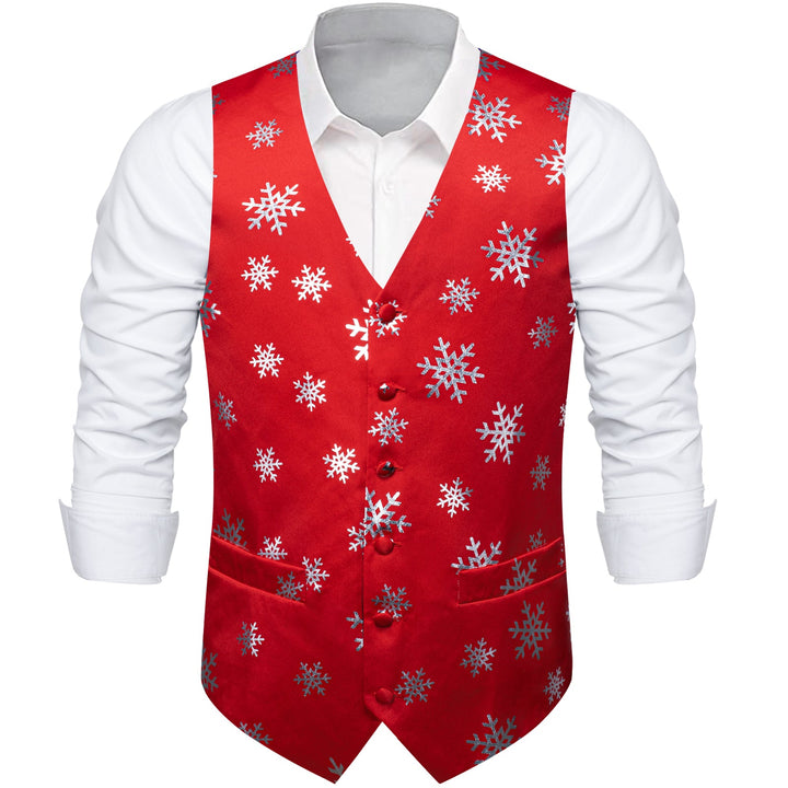 Christmas Snowflake red vest