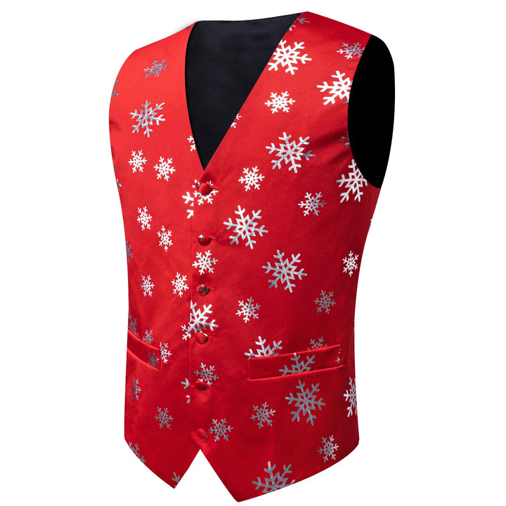 Christmas Snowflake mens red vest