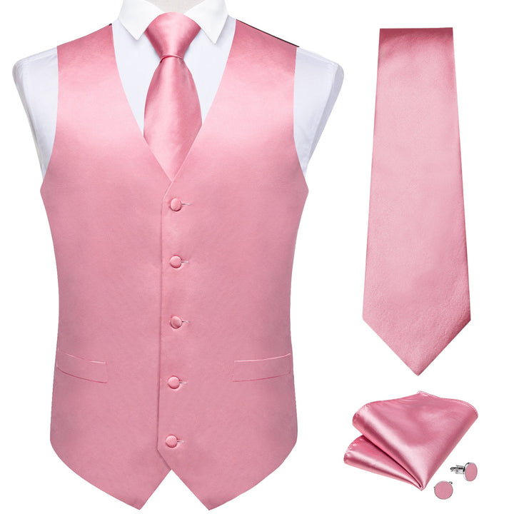 men's pink vest