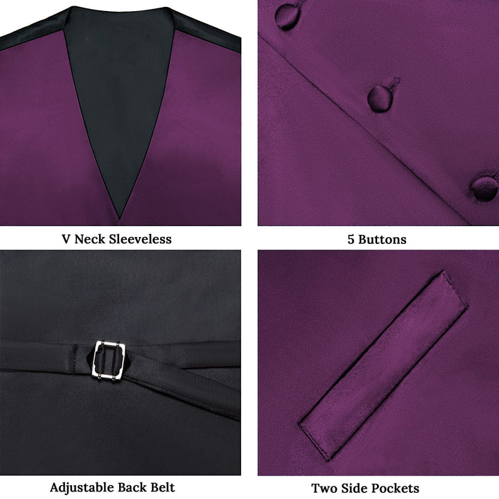 men's purple vest