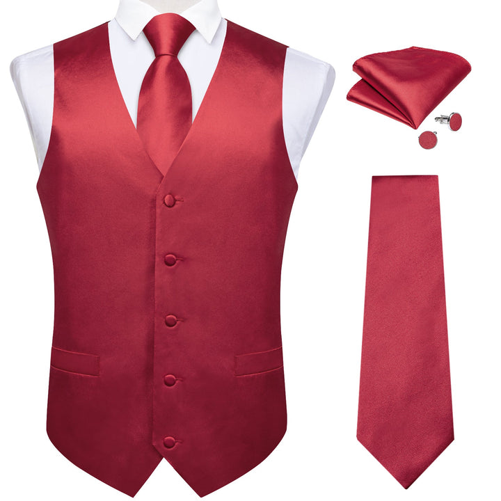 red suit vest