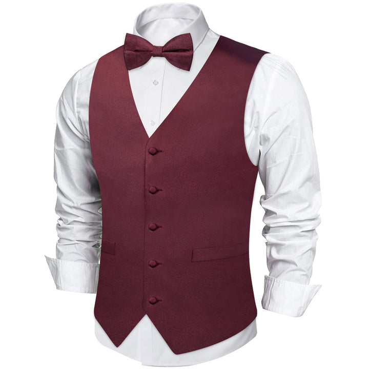 burgundy vest men's bowties