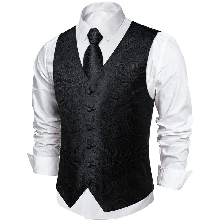 black tuxedo vest mens