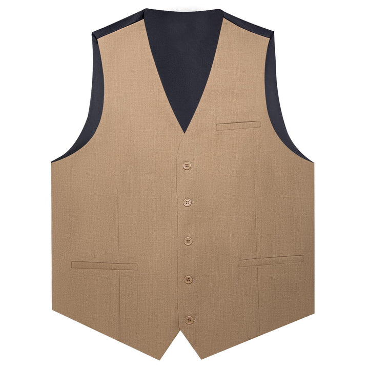 brown vest suit