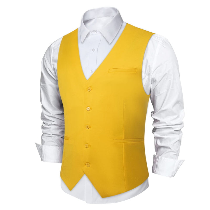 yellow tuxedo vest