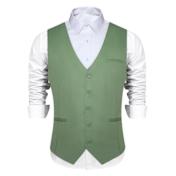 sage green mens vest