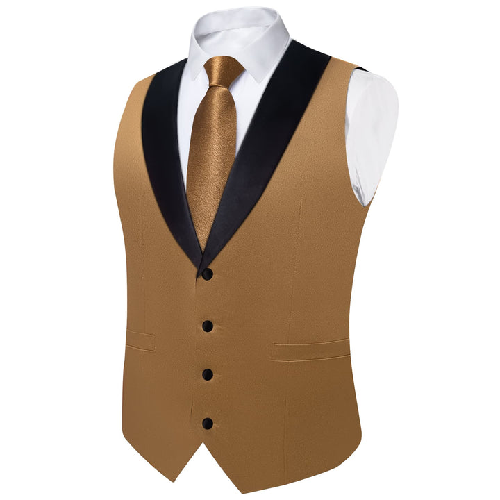 mens brown suit vest