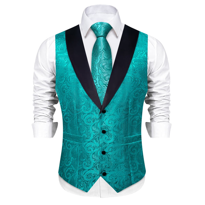 teal mens vest