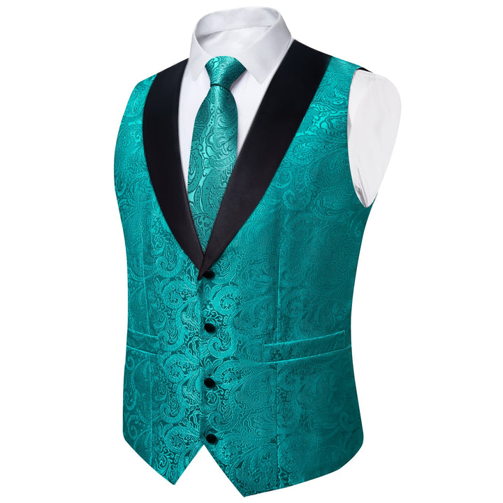 mens teal vest