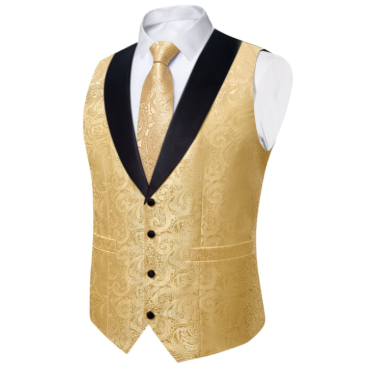 yellow dress vest