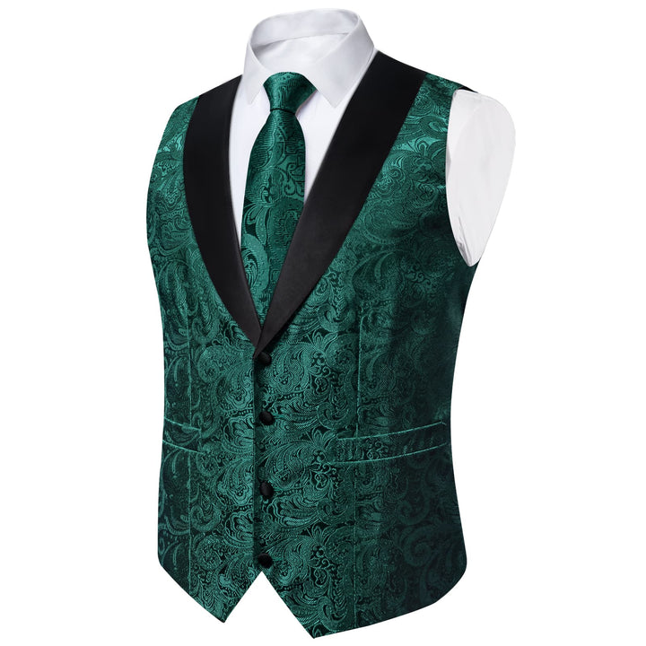 dark green suit vest