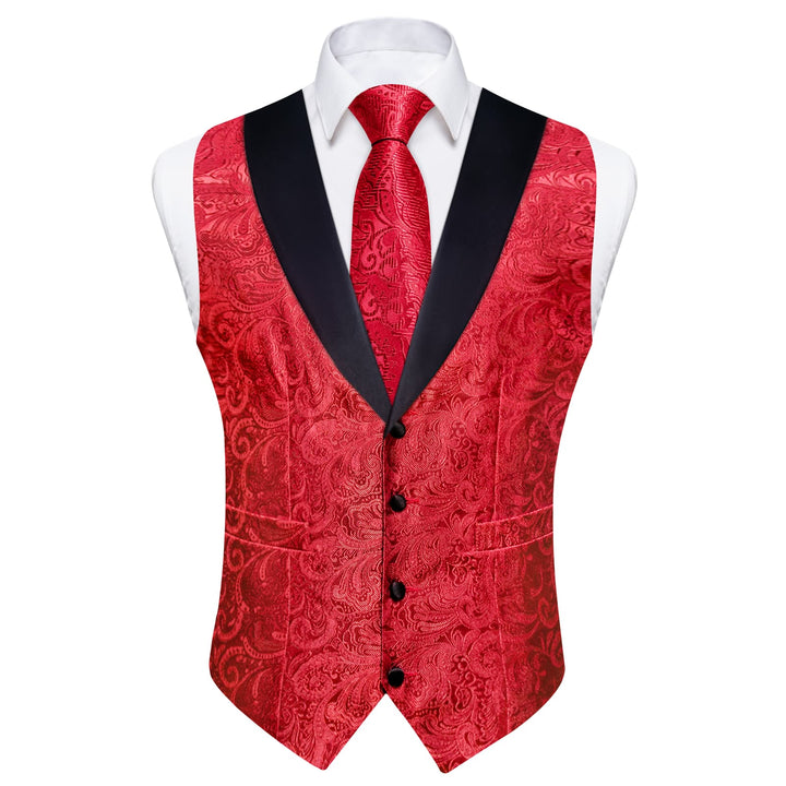 men's red vest