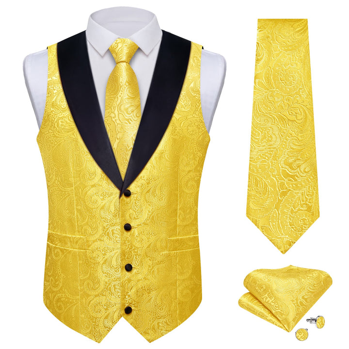 yellow mens vest